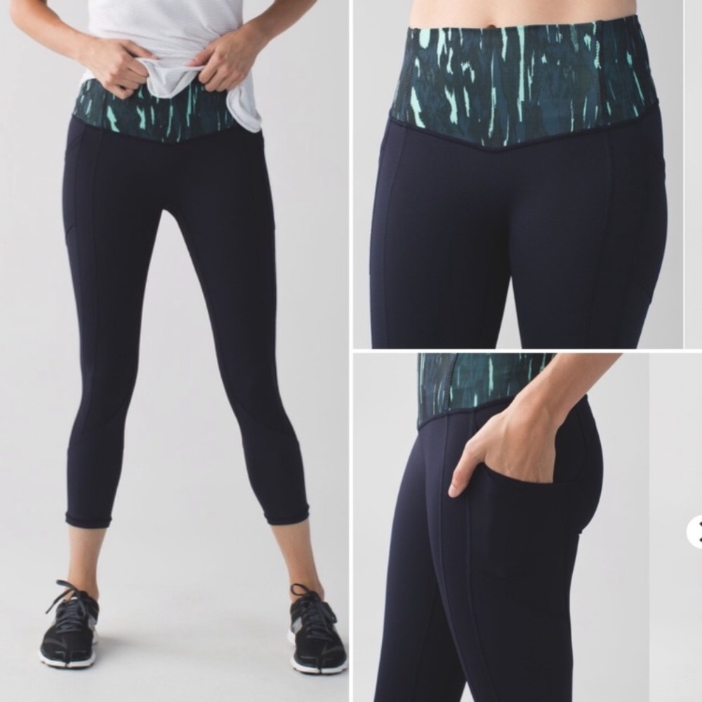 Lululemon All The Right Places Crop Naval Blue